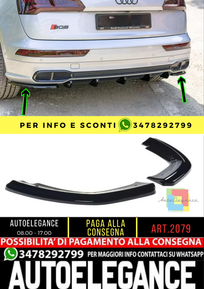 🔥2079 FLAP ADATTO PER AUDI Q5 2017-2020 SLINE SQ5 NERO LUCIDO🔥