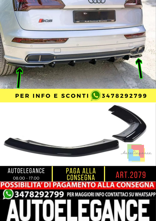 🔥2079 FLAP SUITABLE FOR AUDI Q5 2017-2020 SLINE SQ5 GLOSSY BLACK🔥 