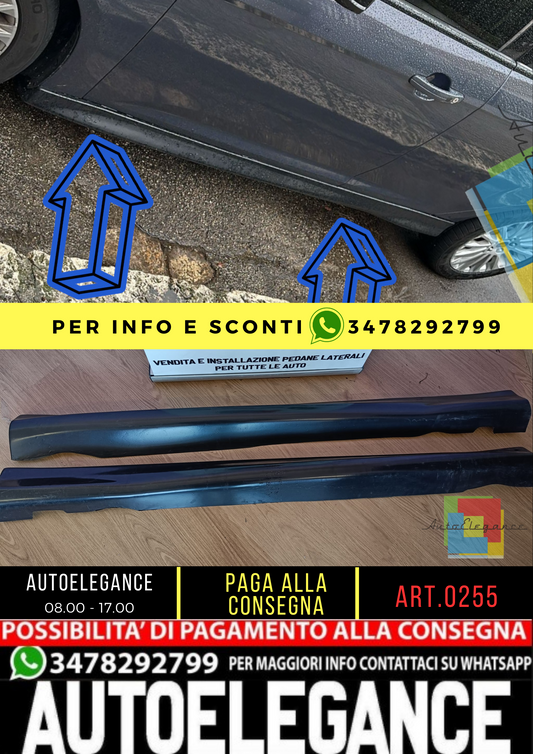 🔥0255 FORD FOCUS III 2011-2018 MINIGONNE LATERALI ABS LOOK ST SOTTO PORTA🔥