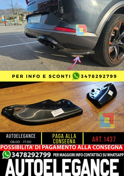 1437⭐FLAP POSTERIORI ADATTI PER CUPRA FORMENTOR 20+ NERO LUCIDO LOOK SPORTIVO⭐