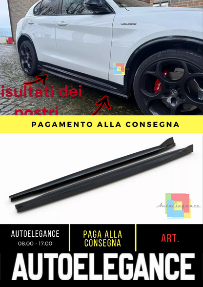 ⭐Minigonne Laterali Diffusori ADATTO PER Alfa Romeo Stelvio Quadrifoglio Mk1⭐