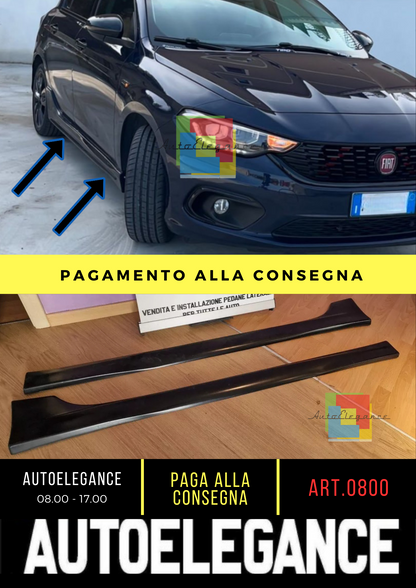 ⭐0800 MINIGONNE ADATTO PER FIAT TIPO HB SW SEDAN 2015+ GREZZO LOOK SPORT ⭐