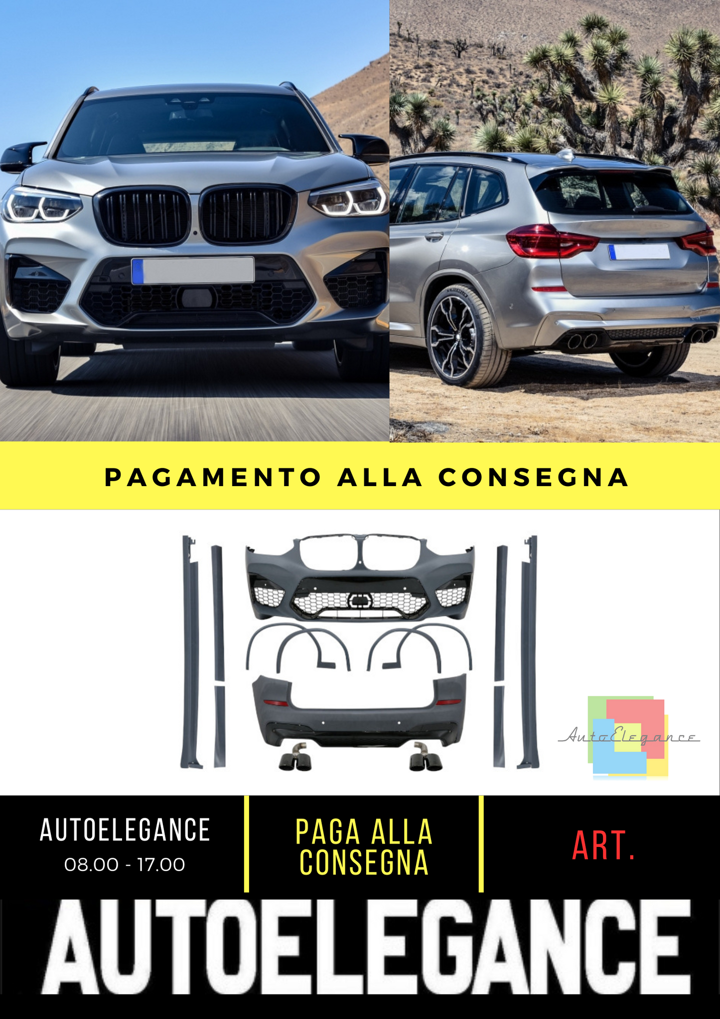 ⭐BODYKIT SUITABLE FOR BMW X3 G01 (2017-up) Design X3M⭐ 