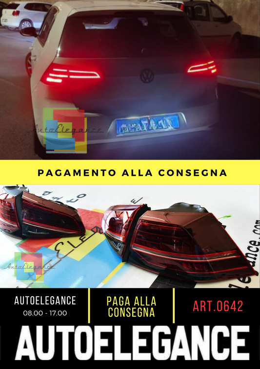 ❄️0642 VW GOLF 7 7.5 VII 2012-2019 FARI POSTERIORI FRECCIA LED DINAMICI GTI❄️