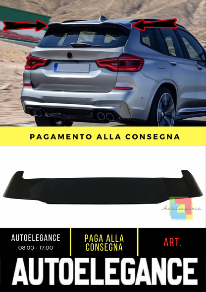 ⭐Spoiler sul tetto adatto per BMW X3 G01 (2017-Up) BK Style Piano Black⭐
