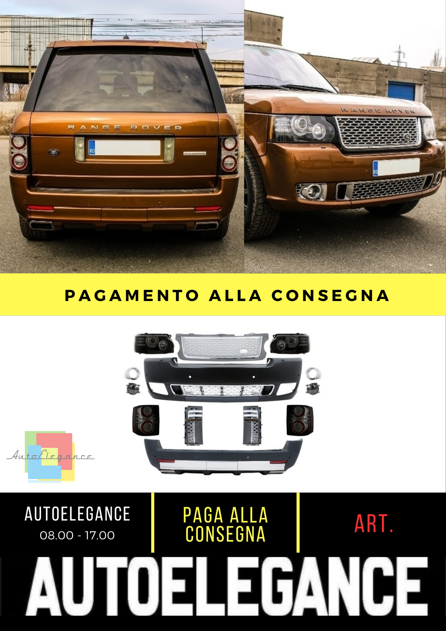 🔥BODYKIT SUITABLE FOR Land Range Rover Vogue L322 (2010-2012) Conversion to dE🔥