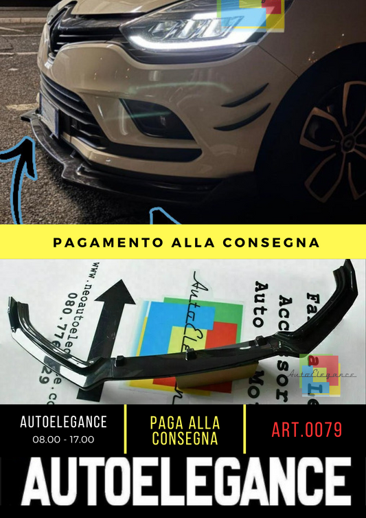 ❄️🌟0079 UNDER BUMPER SPLITTER SUITABLE FOR Renault Clio 4 12-18🌟❄️ 