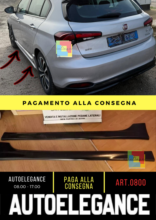 0800❄️MINIGONNE ADATTO PER FIAT TIPO HB SW SEDAN 2015+ GREZZO LOOK SPORT ❄️