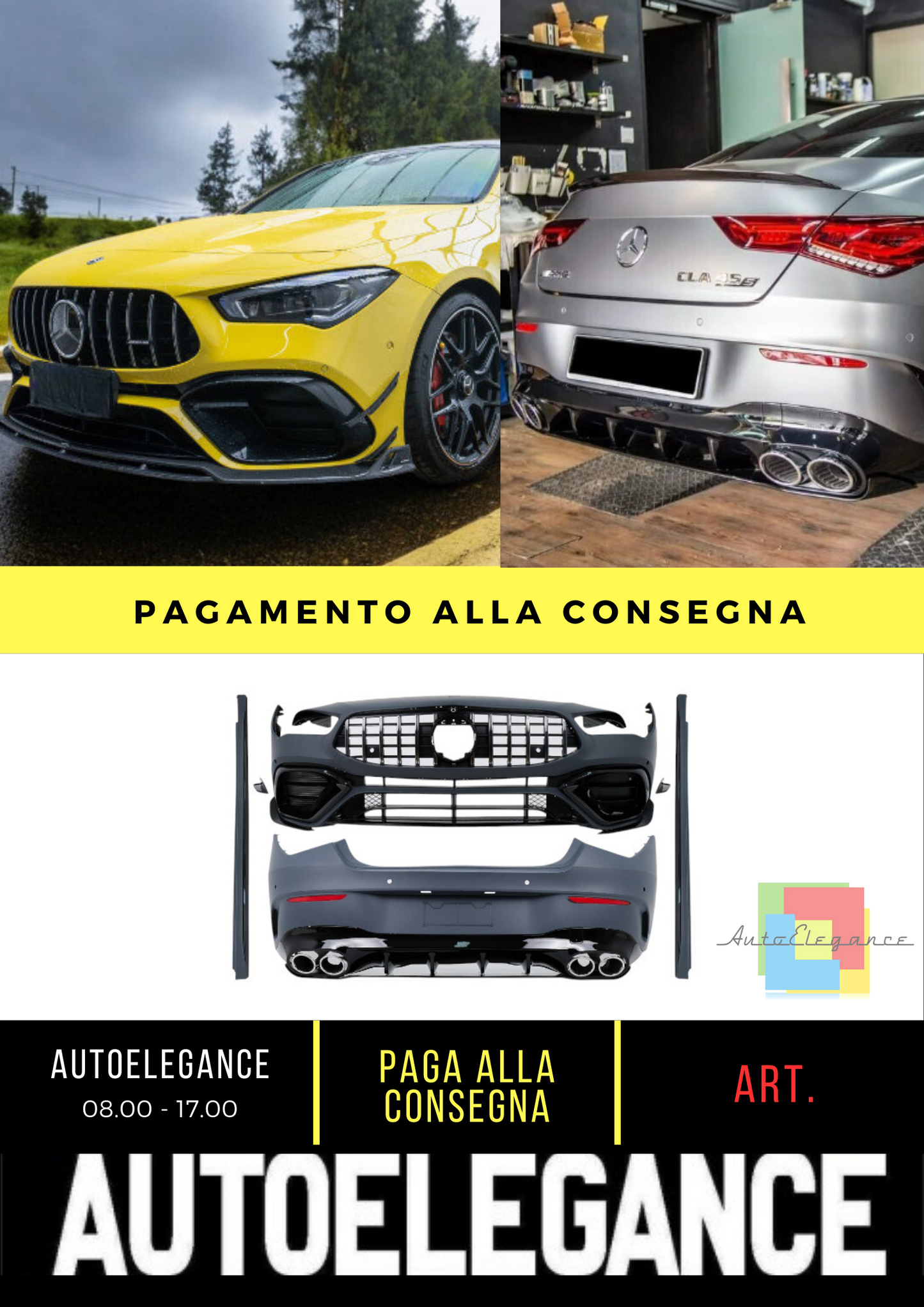 🔥BODYKIT SUITABLE FOR Mercedes CLA C118 Sedan X118 Shooting Brake 19-up CLA45🔥