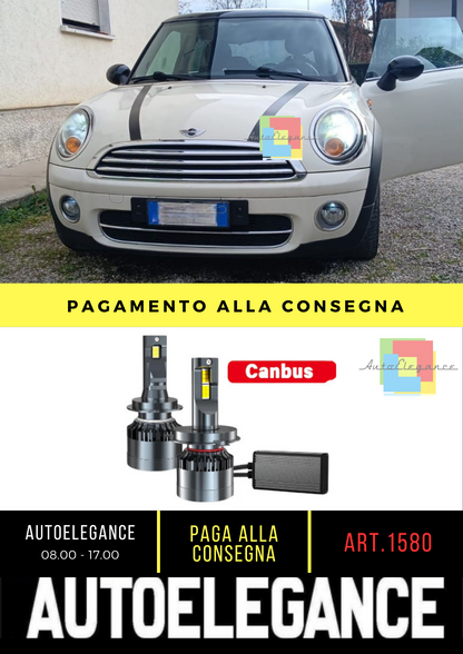 ⭐1580 kit led H4 anabbaglianti adatto per Mini Cooper r56⭐