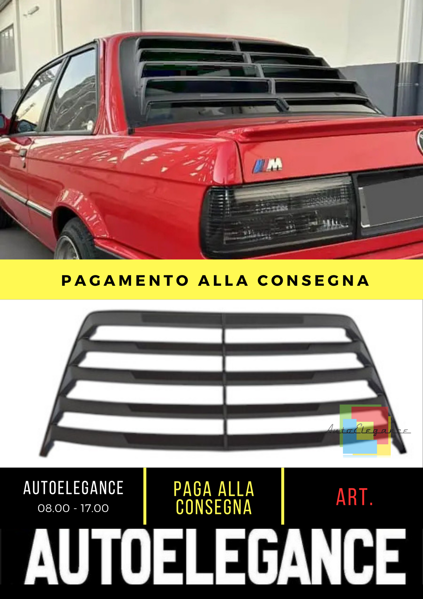 🔥LUNOTTO POSTERIORE ADATTO PER BMW E30 82-90🔥