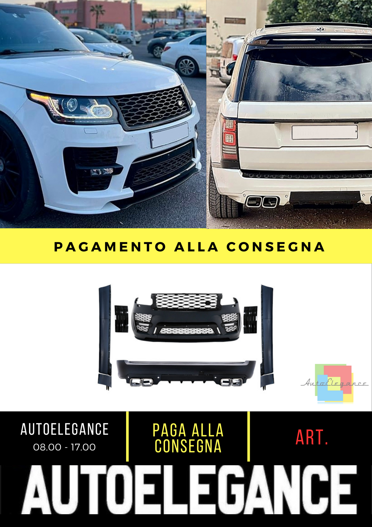 ✨BODYKIT ADATTO PER Land Range Rover Vogue IV L405 SWB (2018-Up) SVO Look✨