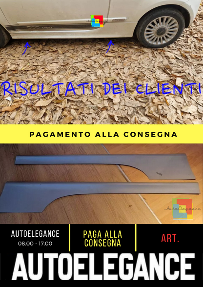 ⭐0089 MINIGONNE ADATTE PER FIAT 500 LOOK S SPORT GREZZE LOOK SPORTIVE ⭐