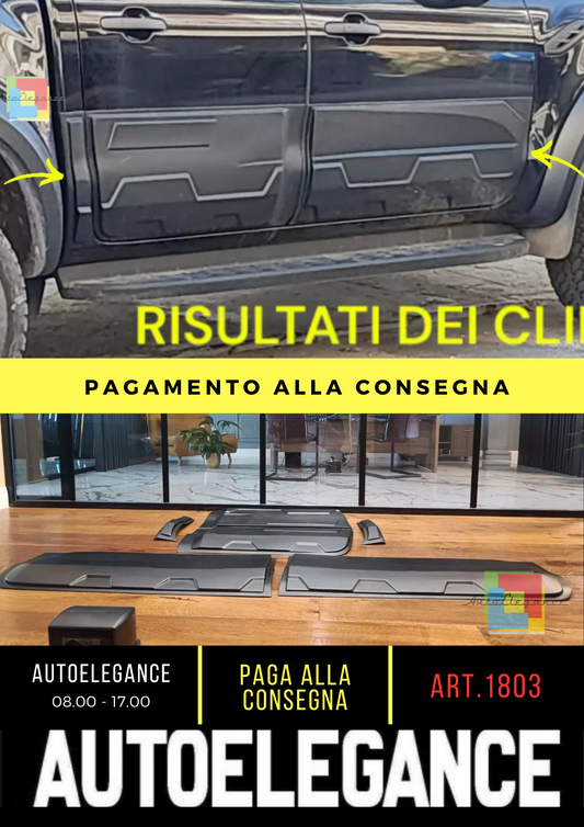 ⭐1803 DOOR PROTECTION RANGER T6 T7 T8 2012-2022 JUMBO LOOK MATT BLACK⭐ 