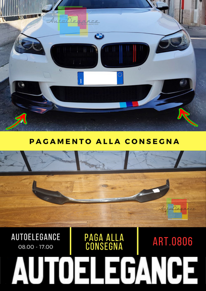 🔥0806 SOTTO PARAURTI ADATTO PER BMW F10 F11 MSPORT NERO LUCIDO (A GUSCIO)🔥