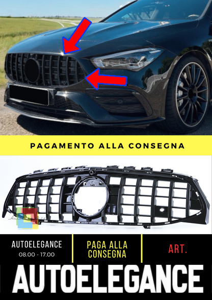 ⭐Griglie Sport Look Nero Lucido adatta per Mercedes CLA X118 da 19⭐