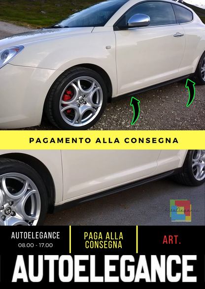 ⭐Minigonne laterari "Giulietta Quadrifoglio" in ABS adatto per Alfa Romeo MITO⭐