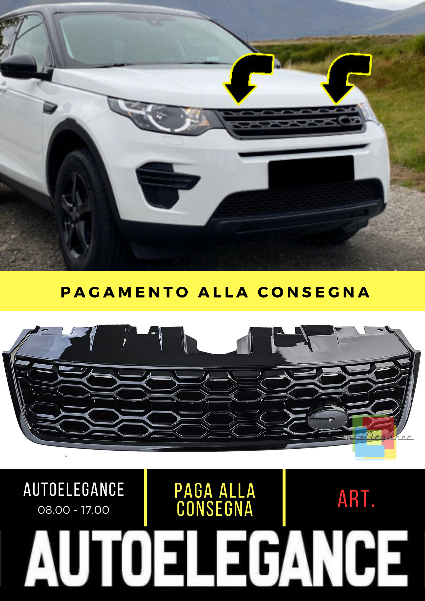 🔥Griglia Sport Facelift Look per Land Rover Discovery Sport L550 2015-2020🔥