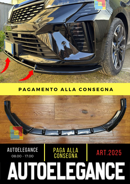 💎2025 SPLITTER ADATTO PER RENAULT CLIO 5 2023+ NERO LUCIDO💎