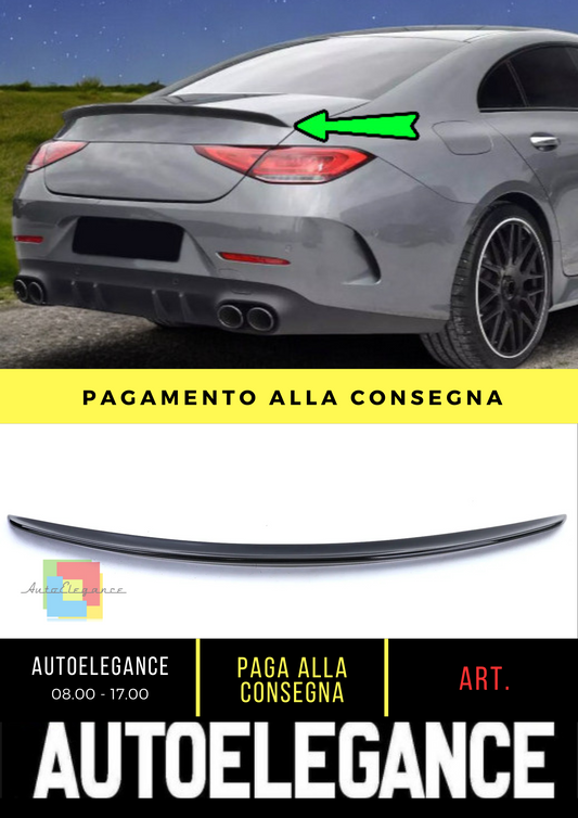 🔥Spoiler Posteriore Sport Nero Lucido Adatto per Mercedes CLS C257 da 17🔥