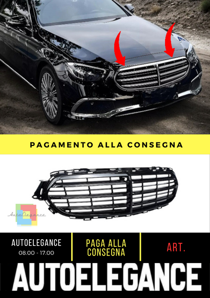 ⭐Griglia radiatore adatta per Mercedes Classe E W213 2020 Facelift Chromato⭐