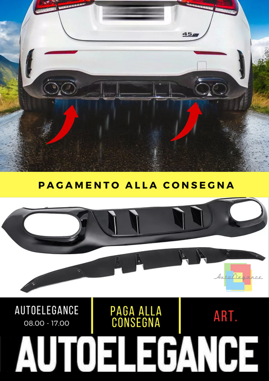 🔥Diffusore posteriore paraurti adatto per Mercedes W177 Sport Hatchback nero🔥