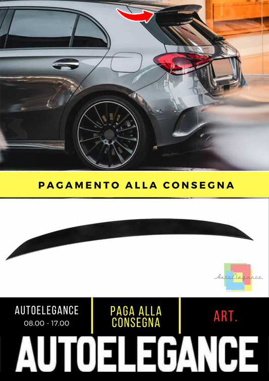 🔥Spoiler posteriore adatto per Mercedes Benz Classe A W177 Hatchback nero🔥