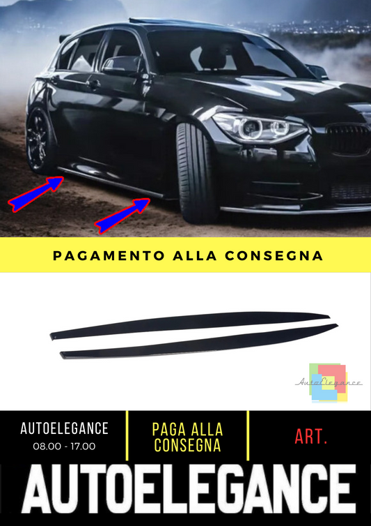 ⭐laterale sport minigonne laterali adatto per BMW Serie 1 F20 dal 2015 LCI nero⭐