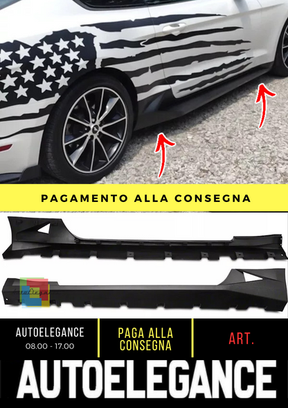 ✨Minigonne laterali presa d'aria effetto Lamborghini adatto per Mustang 2015-17✨