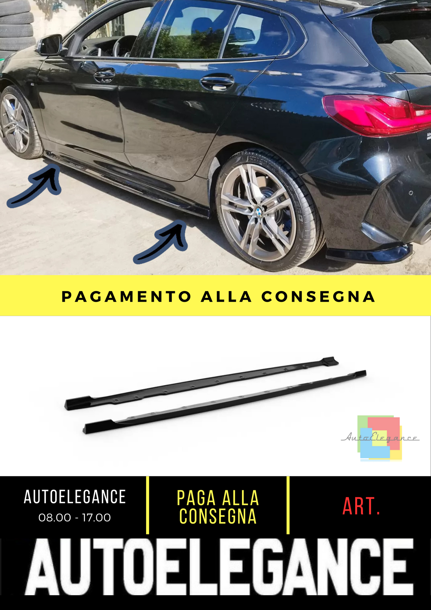❄️Estensioni Minigonne Laterali BMW Serie 1 F40 M-Pack / M135i❄️