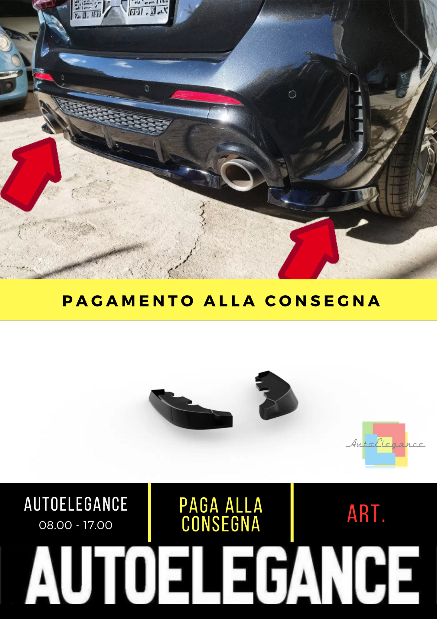 ❄️Splitter Posteriore adatto per BMW M135i F40❄️
