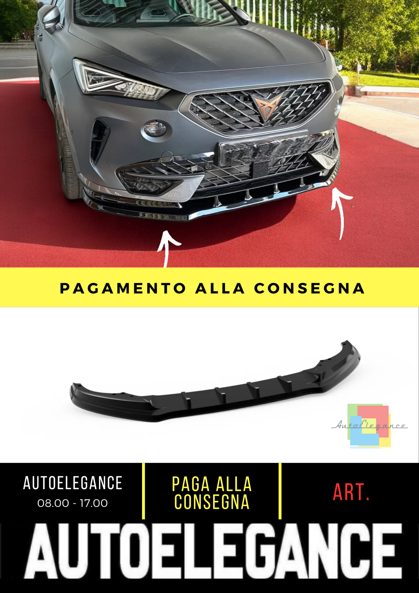 ❄️Splitter anteriore adatto per Cupra Formentor Mk1❄️