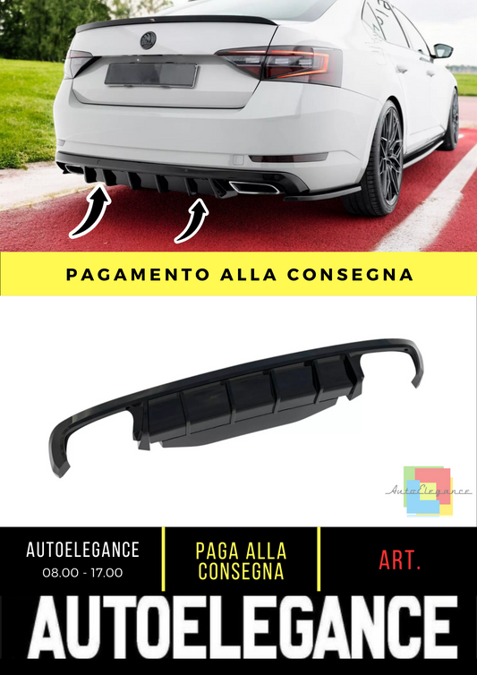 🔥Diffusore posteriore V.2 Adatto per Skoda Superb Liftback / Combi Mk3🔥