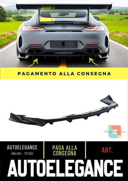 🔥Splitter posteriore (con barre verticali) Mercedes-AMG GT C C190 Facelift🔥