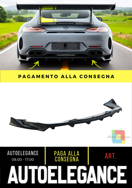 🔥Splitter posteriore (con barre verticali) Mercedes-AMG GT C C190 Facelift🔥
