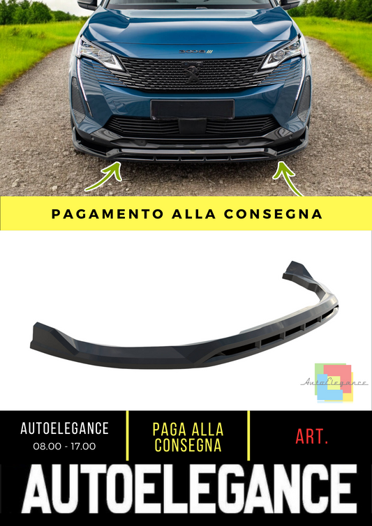 ⭐Front Splitter Suitable for Peugeot 3008 GT-Line Mk2 Facelift⭐