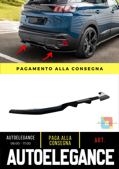 ⭐Rear splitter (with vertical bars) Peugeot 3008 GT-Line Mk2 Facelift⭐