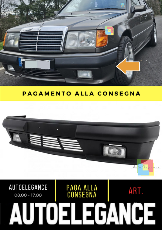 ⭐Custom Front Bumper with Fog Lamp for Mercedes E-Class W124 C124⭐