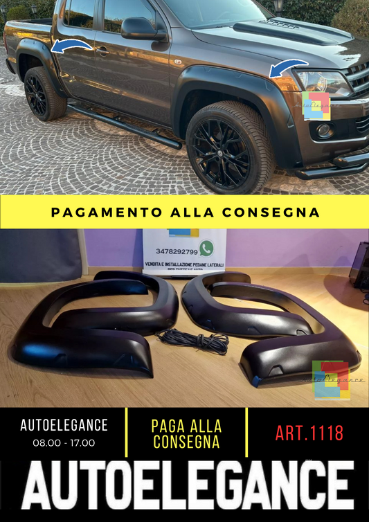 1118⭐PARAFANGHI ALLARGATI ADATTI PER VW AMAROK 2016-2022 LOOK SPORTIVO⭐