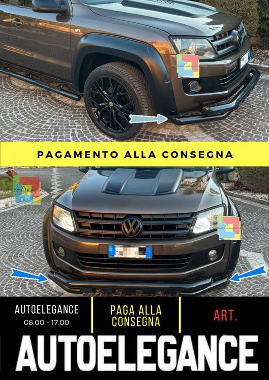 ⭐BULLBAR ANTERIORE  NERO ADATTO PER VW AMAROK 2016-2022 ⭐