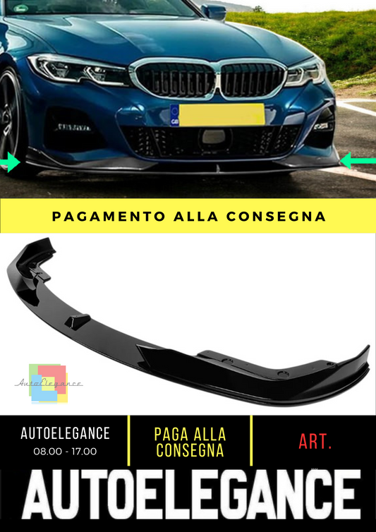 ⭐BMW G20 LCI 2022+ - Front Splitter AC Style M Performance Style, Gloss Black⭐ 