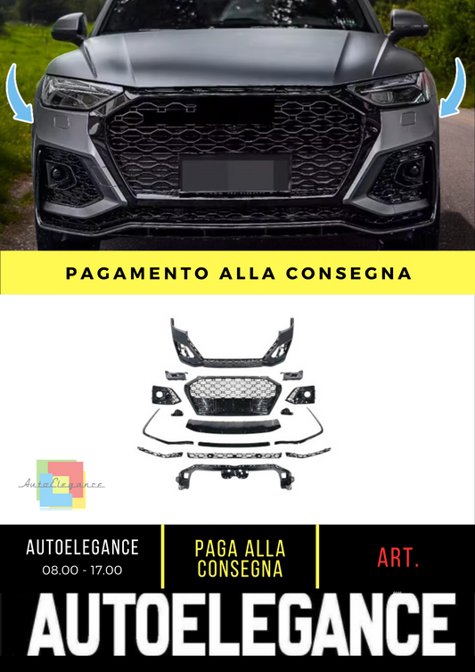 💥FRONT BUMPER SUITABLE FOR AUDI Q5 sporty glossy black💥 