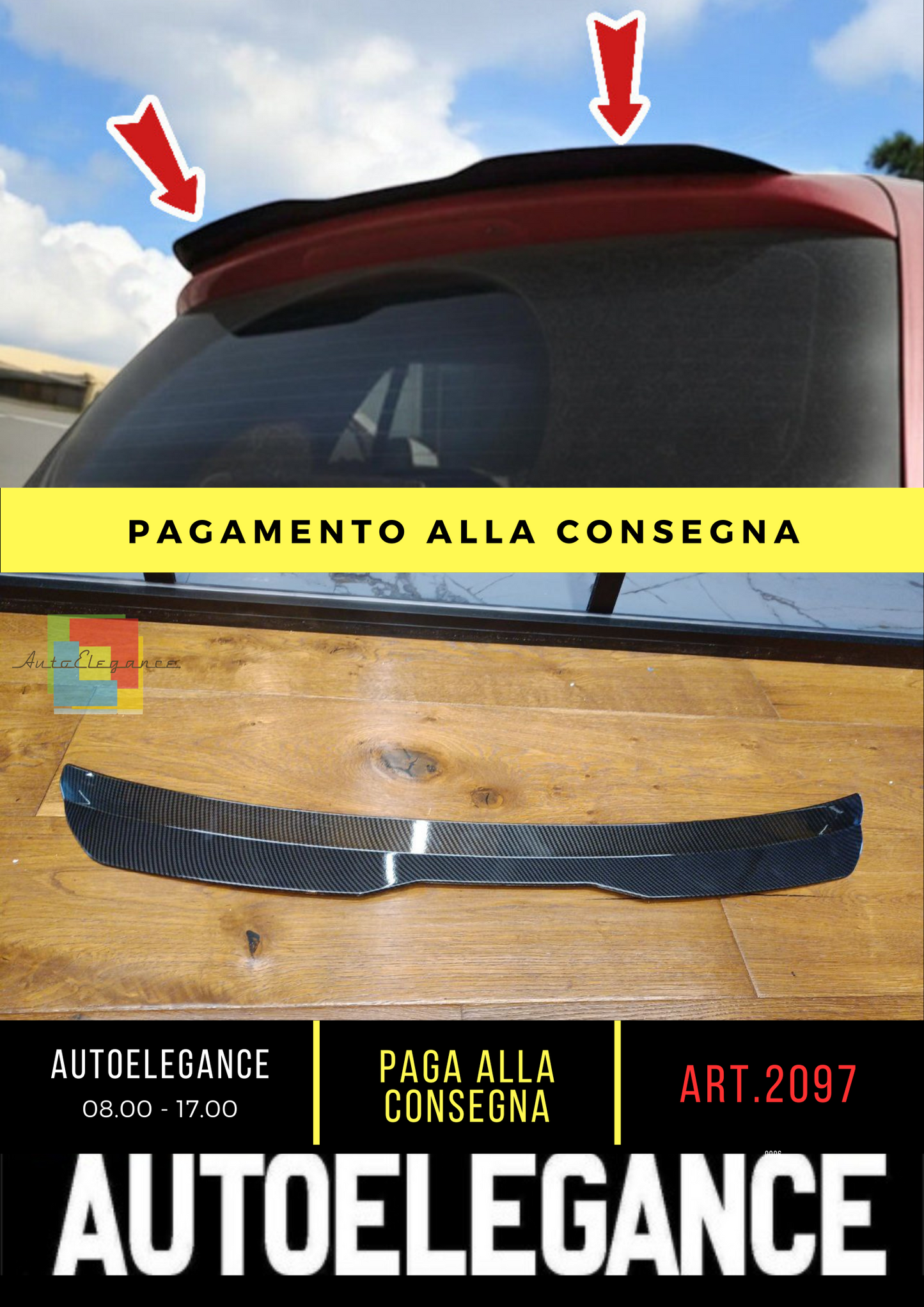 ⭐2097 SPOILER SUITABLE FOR GOLF 6 GOLF 7 GTI GTD R CARBON COLOR WING⭐