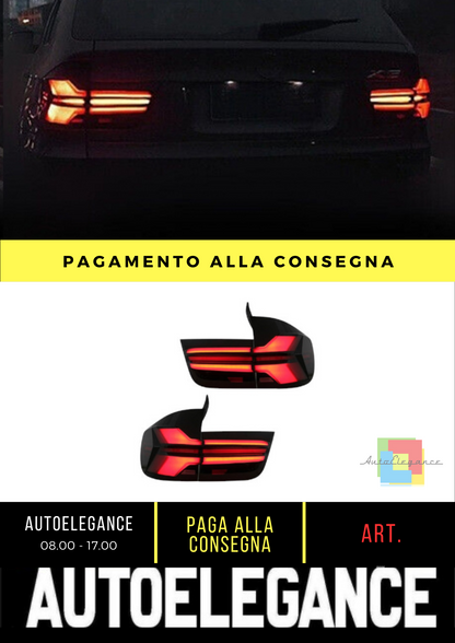 ⭐Fanali posteriori a LED adatti per BMW X5 E70 07-13 Aggiornamento della LCI De⭐