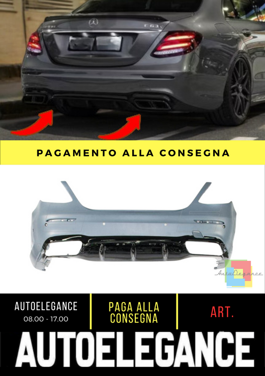 ✨E63 AMG Look Rear Bumper for Mercedes E-Class (W213) Sedan 16-20✨ 