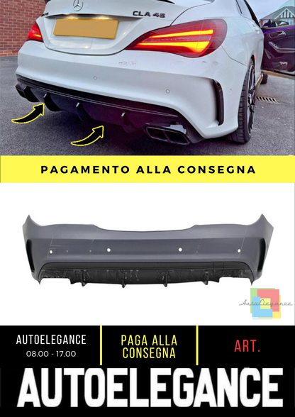 🔥Paraurti posteriore CLA45 AMG Look per Mercedes CLA (C117) (2013-2019)🔥
