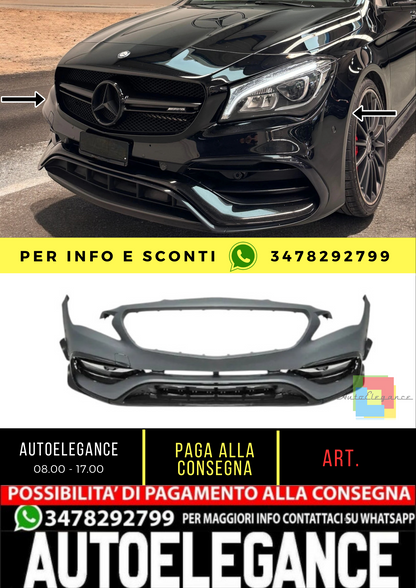 🔥Front bumper CLA45 AMG Look suitable for Mercedes CLA (C117) (2013-2019)🔥