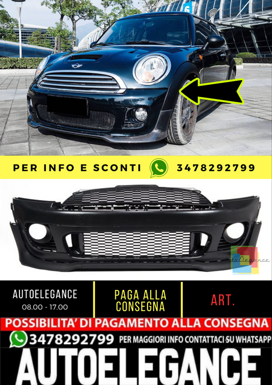 ⭐JCW Look Front Bumper for MINI (R56) Hatchback (2006-2013) Cooper S⭐ 