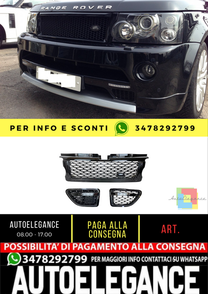 ✨Front Grille for Range Rover Sport L320 05-09 Autobiography Look Black✨