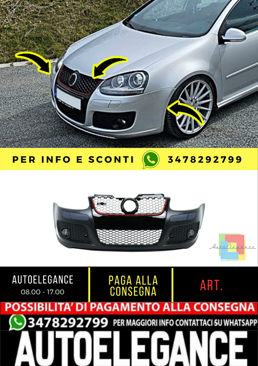 💥Front bumper suitable for VW Golf V 5 MK5 Jetta MK5 (2003-2007) GTI Desi💥 